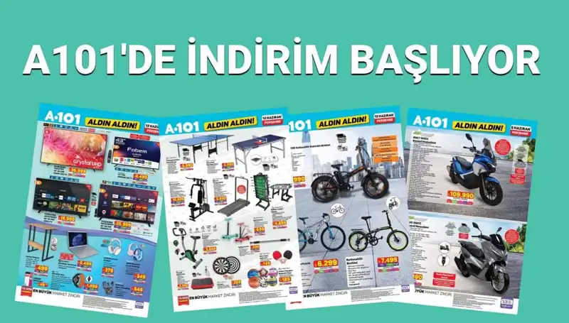 A101 12 Haziran Aktüel Kataloğu: Beyaz Eşya ve Spor Ürünleri Fırsatları