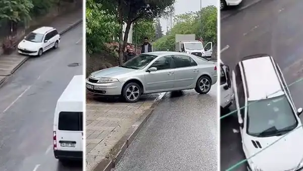 Otobüs Mazot Sızdırınca Araçlar Duramadı, Tedirgin Edici Kaza!