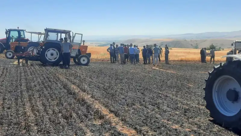Yozgat'ta Korkutan Yangın: 100 Dönüm Tarım Arazisi Küle Döndü