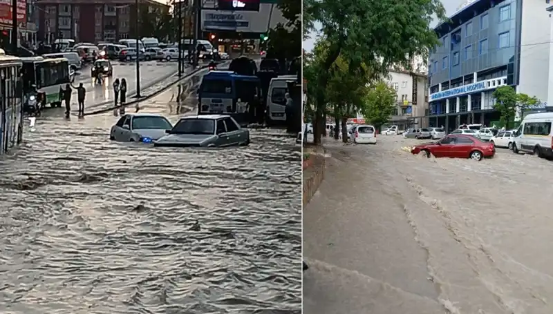 Ankara'da Sağanak Yağıştan Sonra Sokaklar Göz Göre Göre Değişti