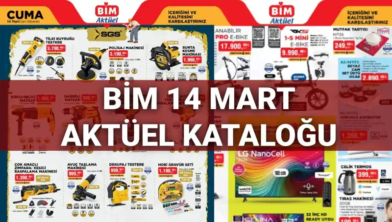 BİM 14 Mart Cuma Aktüel Kataloğu: Elektrikli Süpürge ve Daha Fazlası!