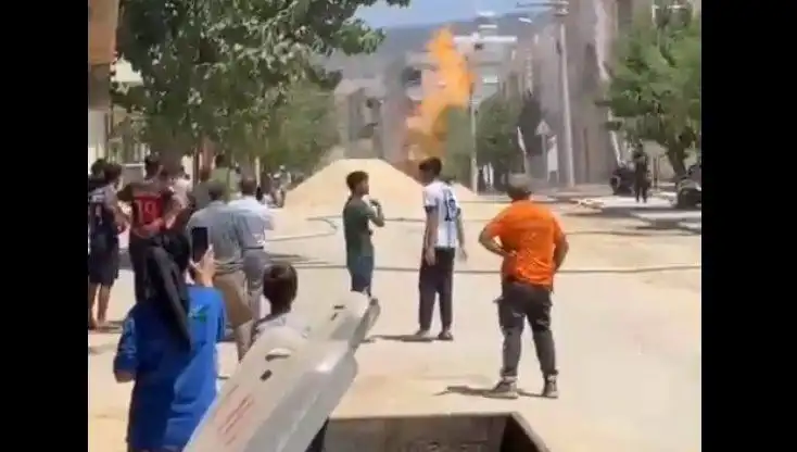 Kilis'te Doğalgaz Borusu Patladı: Panik ve Önlemler Devreye Girdi