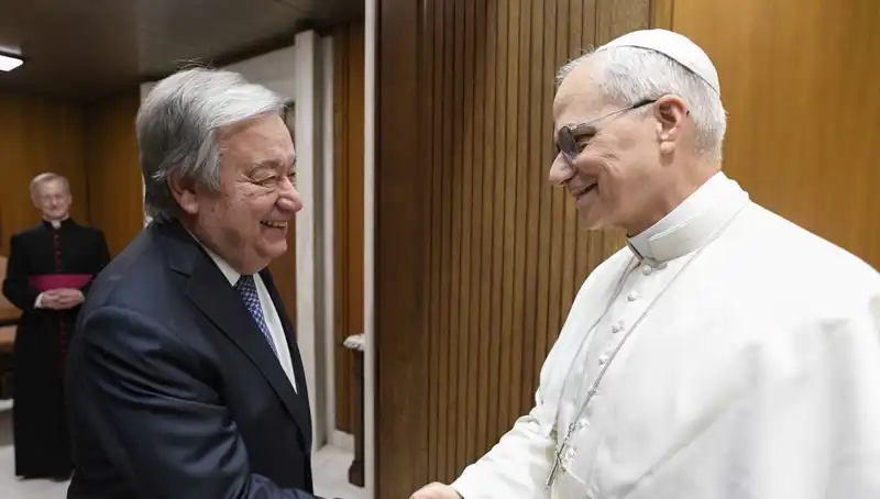 Papa Leo ve Guterres, Dünya Barışı İçin Tarihi Bir Buluşma Gerçekleştirdi