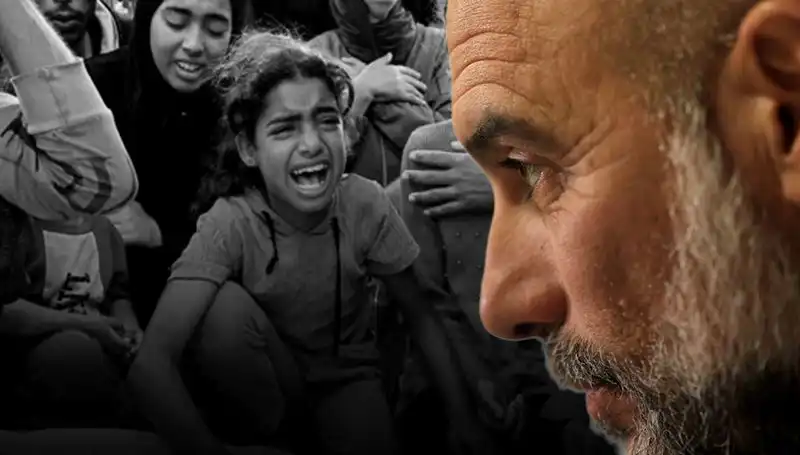 Pep Guardiola, Gazze Konusundaki Duygularını İçten Bir Şekilde Paylaştı
