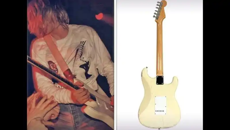 Kurt Cobain'in Efsanevi Gitarı: Konserde Parçaladığı Alet Açık Artırmada Satıldı