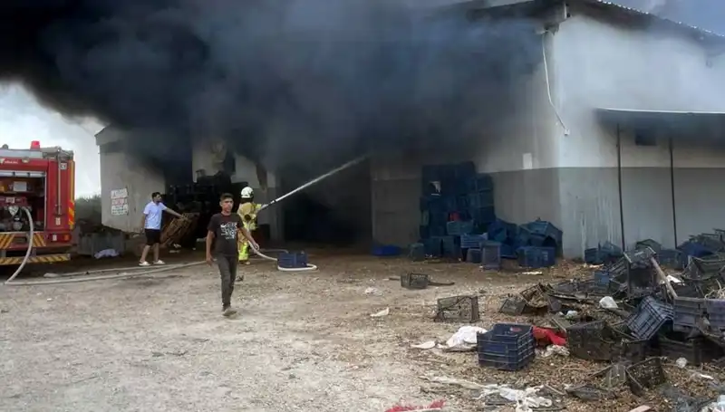 Göz Göre Göre Geldi! Plastik Kasa Deposunda Büyük Yangın!